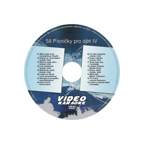 Karaoke DVD PESNIČKY PRE DETI IV Karaoke DVD PESNIČKY PRE DETI IV
