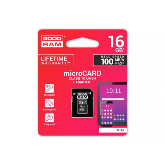 Karta pamäťová GOODRAM micro SD 16 GB s adaptérom