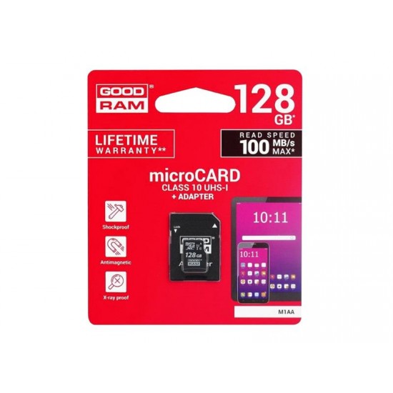 Karta pamäťová GOODRAM micro SD 128 GB s adaptérom