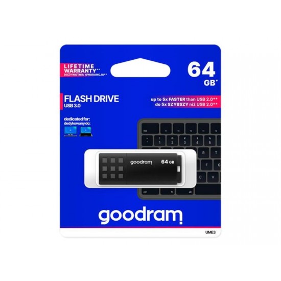 Flash disk GOODRAM USB 3.0 64GB čierna