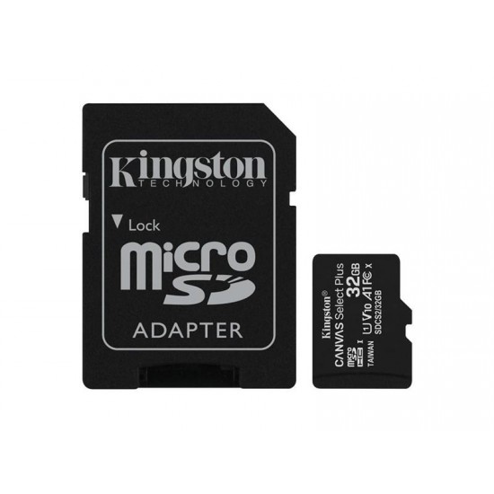 Pamäťová karta KINGSTON SDCS/32GB micro SDHC 32GB CL10 s adaptérom Pamäťová karta KINGSTON SDCS/32GB micro SDHC 32GB CL10 s adaptérom