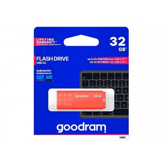 Flash disk GOODRAM USB 3.0 32GB oranžová