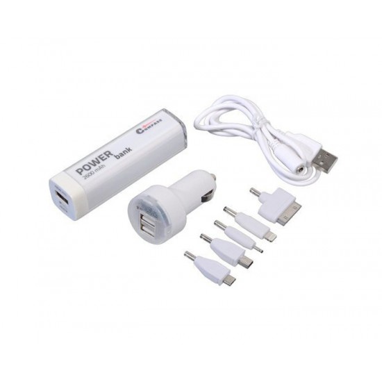 Nabíjačka telefonu 12V 2,1A (iPhone 4/5/6, micro USB, Nokia) + POWER BANK 2600mA Nabíjačka telefonu 12V 2,1A (iPhone 4/5/6, micro USB, Nokia) + POWER BANK 2600mA