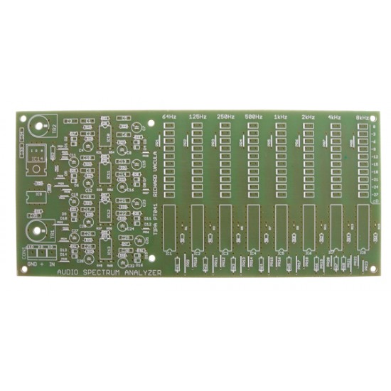 Plošný spoj PT041 Audio spectrum analyzer