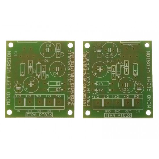 Plošný spoj PT026S Integrovaný zosilňovač 2x10W Plošný spoj PT026S Integrovaný zosilňovač 2x10W