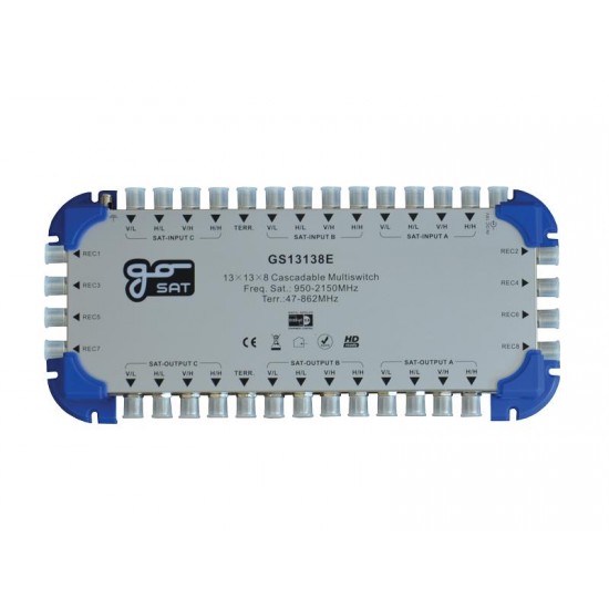 Satelitný multiprepínač GoSAT GS13138E Satelitný multiprepínač GoSAT GS13138E