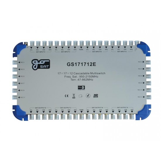 Satelitný multiprepínač GoSAT GS171712E