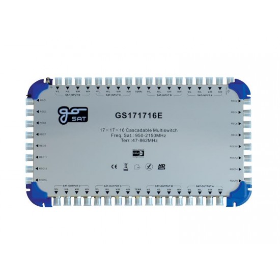 Satelitný multiprepínač GoSAT GS171716E Satelitný multiprepínač GoSAT GS171716E