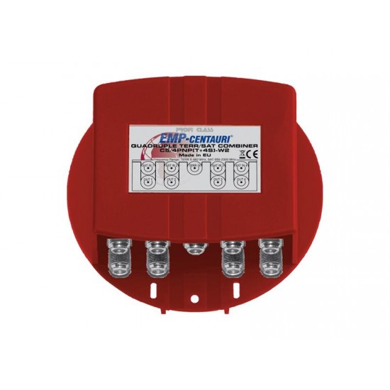 Satelitné zlučovač (C5/4PNP(T+4S)-W2), 4xSAT IF+TV terr., záruka 72 mesiacov
